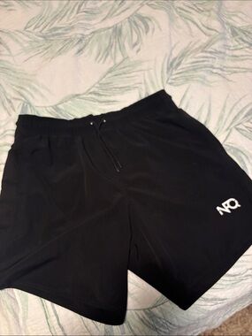 Men’s NFQ Black Athletic Shorts with Drawstring xl